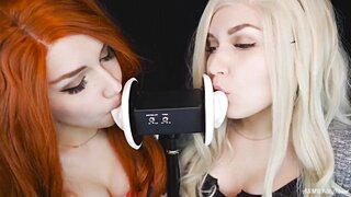 ASMR KittyKlaw Mary Jane & Gwen Stacy Ear licking Patreon Video