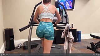 Christina Khalil Hot Treadmill Ass Tease Video Leaked