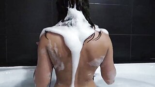 Christina Khalil Topless Bath Time Sexy Video