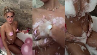 Claire Stone Nude Birthday Bubble Bath PPV Video Leaked