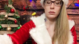 Christmas Dildo Blowjob ASMR- Karuna Satori
