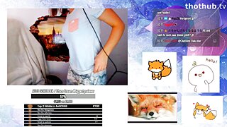 Clumsyyy Baka Spanking Her Ass Sexy Twitch Streamer