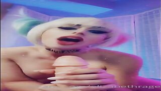 Elizabeth Rage Harley Quinn Dildo Blowjob Video