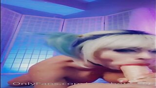 Elizabeth Rage Harley Quinn Dildo Blowjob Video