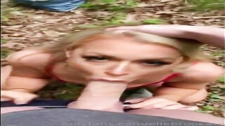 Elle Brooke Porn Onlyfans Outdoor Blowjob Video Leaked