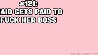 GwenGwiz Maid Gets Paid To Fuck Her Boss Video Leaked