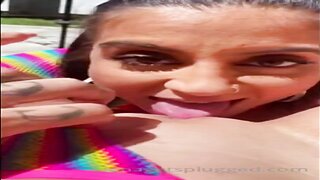 KarmenKarma and LenaThePlug Lesbian Fucking Porn Video