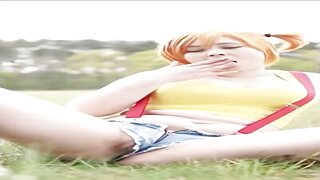 Virtual Geisha Porn Misty Masturbating Outdoor Cosplay Video