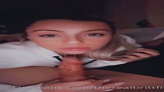 Therealbrittfit Sex Tape Riding Cock Porn Youtuber Leaked Video