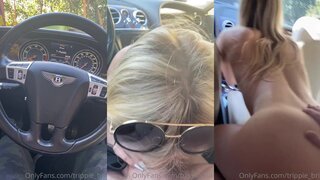 Trippie Bri Car Blowjob Riding Sex Video Leaked