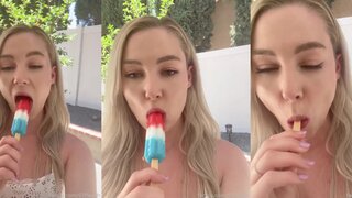 STPeach Popsicle Blowjob Outdoors Video Leaked