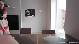Shina Ryen In Fetching Red Head Porn