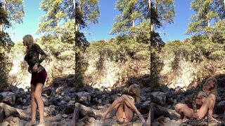 Serene Masturbating Off Her Pussy With Squirt In The Bush