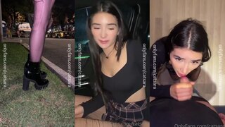 Catsara Pays Uber Driver Blowjob Cum in Mouth Video Leaked