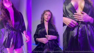 HeatheredEffect Night Gown Topless Tease Video Leaked