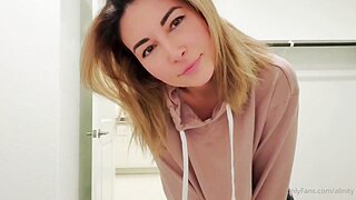 Alinity Striping Big Tits Tease Video Leaked