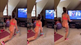 Alex PeachPerfect G String Fitness Video